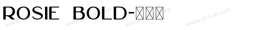 Rosie Bold字体转换